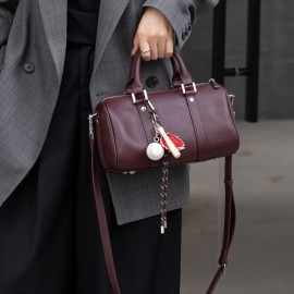 Women's Genuine Leather Handbag - Large Capacity Convertible Crossbody & Handbag with Zipper Closure, Adjustable Strap, Elegant Brown-like color for Work, Formal Events, Everyday Use - Luxury Purse, Versatile Accessory, Vintage Design, Highquality Finish, Fashion Enthusiasts