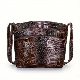 [Large Capacity] Crocodile Pattern Women's Bag | Versatile and Stylish | Large Capacity Crossbody Bag