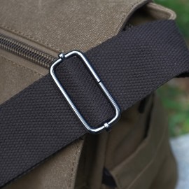 [Durable Crossbody Bag] Durable Large Capacity Canvas Crossbody Bag | Men's Casual Style with Multiple Pockets, Adjustable Strap, and Laptop Compartment for Daily Commuting & Outdoor Adventures