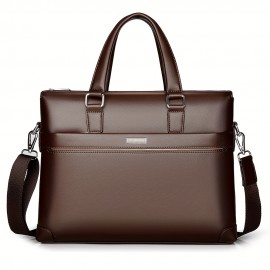 Men'S Minimalist Tote Bag with Adjustable Strap - Black, Durable, Everyday Commute Shoulder Bag, Everyday Tote Bag | Minimalist Style | Adjustable Strap Bag