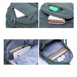 Women's Large Capacity Backpack - Heavy-Duty Nylon School Backpack with Multiple Zippered Compartments, Adjustable Padded Shoulder Straps & Laptop Sleeve, Lightweight Backpack for College, Travel, - Available in Navy Blue, Lake Blue, Burgundy, Black - Ideal Gift for Women,W - Stylish & Functional Everyday Backpack, Backpack For Women, Bags For Women, Travel Backpack, Back Pack For Womens, Backpacks For Women, Bagpack For Women, Backpack For Women Travel, Backpack For School,