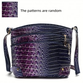 [Large Capacity] Crocodile Pattern Women's Bag | Versatile and Stylish | Large Capacity Crossbody Bag