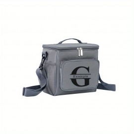 Personalized Thermal Bag with Custom Name/Text/Initials - Lunch Cooler for Men, Custom Picnic Bag with Initials, Outdoor Cooler for Wedding Party Favors, Best for Man Gift, Personalized Monogrammed Box for Hot/Cold Storage