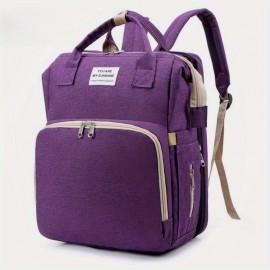 Multi-Pocket Foldable Multi-Functional Backpack, Large Capacity Women's Shoulder Bag, Stylish Storage Backpack, Baptism Gift